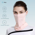 Breathable Half Face Mask Summer Ice Silk Sunscreen Neck Collar Scarf Sports Bandana Anti Ultraviolet for Men Women Face Cover. 