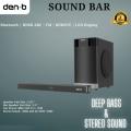 DEN-B Sound Bar and Speaker Sub-Woofer. 