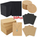 50Sets Earring Cards and 50pcs Bags Necklace Earring Display Cards Self-Seal Bags Kraft Paper Card for DIY Jewelry Packaging. 