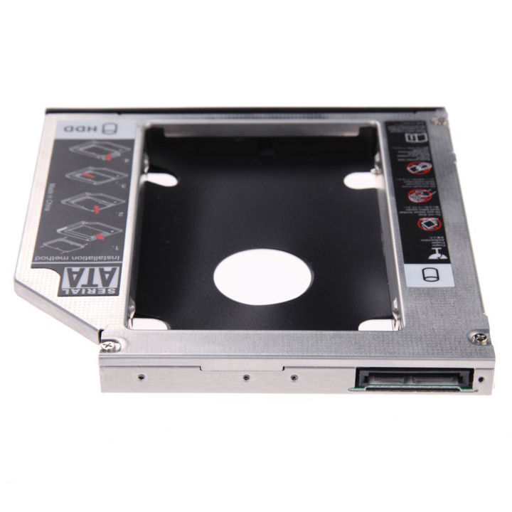 SSD HDD Caddy 9.5mm 12.7mm - Aluminum 2nd Hard Disk Case Adapter | Universal Laptop