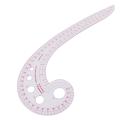 Comma Shaped Practical Plastic Pattern Making Metric Transparent Spline Design Sewing Tool Measure Ruler French Curve Ruler. 