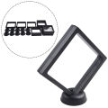 5/10pcs Display Box 3D Floating Frame Holder Stand Box Clear Jewelry Ring Coin Display Case Necklace Display Holder 7*7*2cm. 