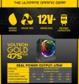 Armaggeddon Voltron Gold 475 RGB Power Supply Unit with RGB Silent Fan. 