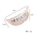 Tiktok Same PVC Simulation Dumpling Props Children's Cognitive Toy Simulation Food Fake Dumpling Fried Dumpling Model. 