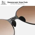 LouisWill Foldable Sunglasses Women's Alloy Sunglasses Large Frame Sunglasses Collapsible Ultralight Folding Sunglasses In Round Packaging Handbag  Outdoor Travel UV400 Sunglasses. 