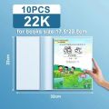 10PCS/Set Simple A4/A5/16K Book Wrapper Cover Waterproof Transparent Textbook Skin Book Sleeve Book Protection. 