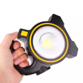 Solar Cob Work Portable Light - Black & White 1PCs Portable COB Work Lamp LED Lantern Waterproof Solar Charging Emergency Spotlight Rechargeable Floodlight for Outdoor Hiking Camping Light. 