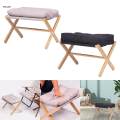 Upholstered Footrest Stool Portable under Desk Step for Home Work Sofa. 