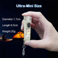 Outtobe Rechargeable Mini light Keychain Torch with Buckle USB Rechargeable LED Light Waterproof Pocket Light EDC for Outdoor. 