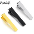 Poplikdfr Tie Clips For Men Luxury Simple Tie Bar Clip Solid Color Necktie For Wedding Anniversary Business Daily Life. 