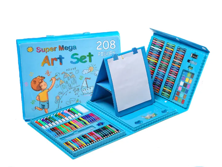 Super%20Mega%20208%20Pcs%20Art%20Set%20Kids%20Childrens%20Colouring%20Drawing%20Painting%20Arts%20&%20Crafts%20Case%20-%20Image%209