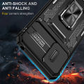 Lereach for Motorola MOTO E22 / E22i Antiskid Bracket Shockproof Back Cover, Triangular stria Armor Phone Case. 