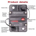 30A 40A 50A 60A 70A 80A 100A 120A 150A 200A 250A 300A AMP Circuit Breaker Fuse Reset 12-48V DC Car Boat Auto Waterproof - 60A. 