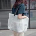Laser PVC Handbag Advertising Campaign Gift Bag Shopping Women Bag Exhibition Supplies Tote Bag Cross-Border Wholesale. 