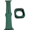 40mm 2 in 1 Soft Silicone Case + Strap for smartwatch. 