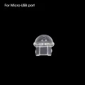 2pcs DIY Anti Dust Plug Transparent Charge Port Dust Plugs For iPhone Type C Android 3.5mm Stopper Protector Cap Mobile Phone Pendant. 
