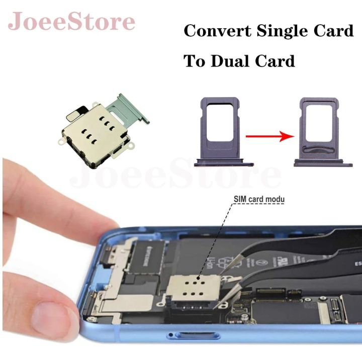 1set%20Dual%20Sim%20Card%20Reader%20Connector%20Flex%20Cable%20For%20iPhone%2011%2012%2013%20Pro%20Max%20XR%20SIM%20Card%20Tray%20Holder%20Slot%20Adapter%20Replacement%20Part%20-%20Image%206