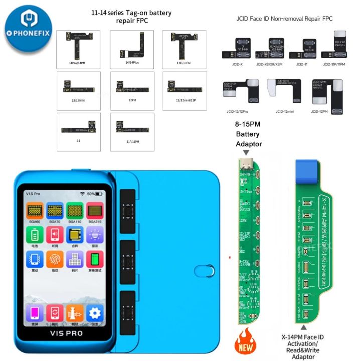 Jc V1s Pro Programmer Battery Face ID Flex Cable Repair JC Non-removal ...