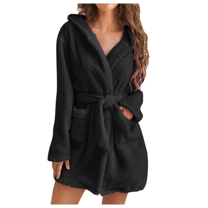 Winter%20Robe%20Ladies%20Dressing%20Gown%20Fluffy%20Bathrobe%20Hooded%20Bathrobe%20Pyjamas%20Women%20Bathrobe%20Winter%20Pyjamas%20-%20Image%209
