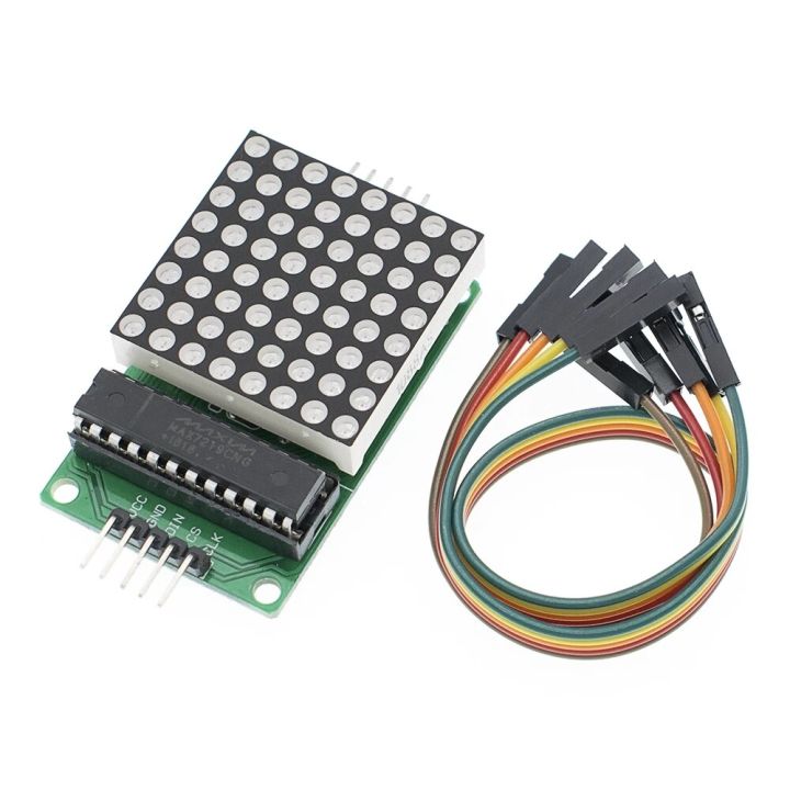 MAX7219%20Dot%20Matrix%20Module%20Microcontroller%20Display%20Module%20MCU%20LED%20Display%20Control%20Module%20For%20Arduino%205V%20DIY%20Kits%204%20in%201%20Red/Green%20-%20Image%206