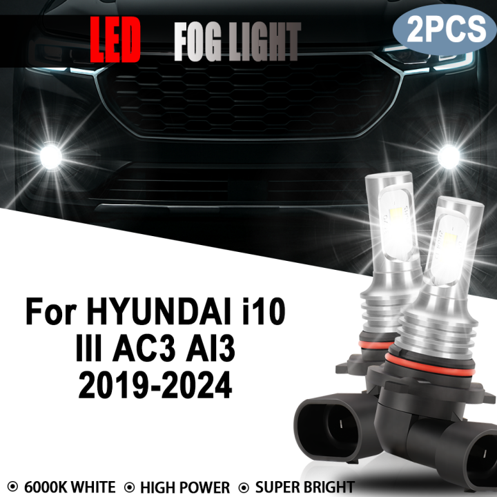 20000LM LED Car Fog Canbus High Power 6000K White Plug And Play Auto Fog Lamp For HYUNDAI III AC3 AI3 2019-2023 2024