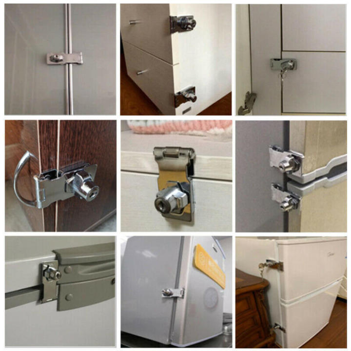 2.5 inch size Locking hasp and staple  Secure lock mechanism 4 inch size Padlock 3 inch size Lock with keys Cabin hatch lock for Home security Outdoor storage Construction sites Warehouse protection