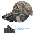 Hat Clip Light 5 Led Headlamps Cap Lights Clip On Hat Headlight Night Fishing Light With Battery For Hiking Fishing. 