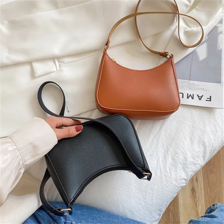2022%20New%20Solid%20Color%20Elegant%20Hobos%20Ladies%20Casual%20Underarm%20Bag%20Women's%20Handbags%20Retro%20-%20Image%208