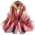 High Quality Female Pretty Scarf Sunscreen Shawl Seaside Beach Flower Design Georgette Thin Silk Scarf Women Scarves Wholesale. 