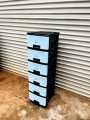 Drawer 6 in 1 baby drawer cupboard storage multi color blue pink grey bed side drawer. 