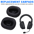 Earphone Cover Earmuffs for GPRO X G PRO X2 Earphone Replacement Headset Sponge Cover Black. 