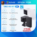 Ezviz CB2 Kit 3MP/2K 4G Sim Based Mini CCTV Camera Indoor Battery Wi-Fi Mini Camera | with 5200mAh Power Partner | IR Night Vision | Two Way Talk | Human Detection | TIME - LAPSE Recordings | Always-On Video Mode | Magnetic Base | 512 GB Local Storage. 