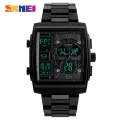 SKMEI Fashion Sports Square  Dual Display Countdown Chrono Waterproof Watch For Men 1274. 