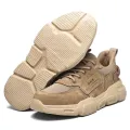 【ThinkWay】Work Safety Shoes Steel Toe Anti-puncture Indestructible Men Boots Kevlar Insole Suede Leather Upper Comfotable Sneakers. 