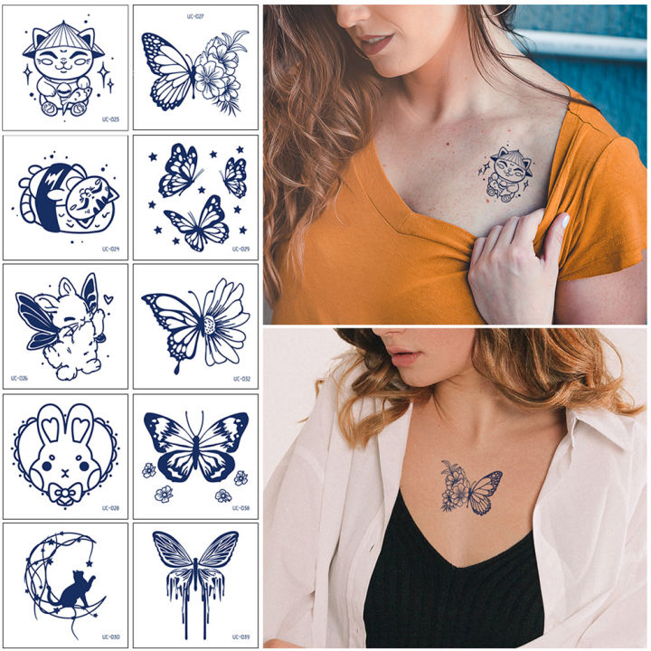 【Shop with Confidence】 Small Fresh Single Pattern Tattoo Stickers Waterproof Long Lasting Tattoo Stickers Temporary Body Art Tattoo