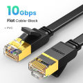 UGREEN Cat 7 Ethernet Cable Shielded Gigabit Flat Cat7 RJ45 LAN Cable High Speed Internet Network Patch Cord 10Gbps for Gaming PS4, Xbox One, PS3, PC Laptop Mo'dem Rou'ter, Computer. 
