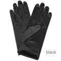 【HOT】 Classic Adult White Gold Champagne Wedding Gloves Sunscreen Gloves Stretch Satin Finger Gloves Women. 