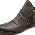 【BestGO】Men 'S Ankle Boots Tassel Zip Chelsea Booties Winter Warm Flat Heel Slip On Shoes. 