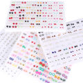 100 Pairs/set Random Mixed Women's Small Stud Earrings - Girl Child Earring Jewelry for Women. 