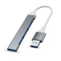 USB Hubs 4 Port USB 3.0 Hub TYPE C HUB Super Speed 5Gbps USB Ports Converter Cable Adapter Micro USB Power PC Computer Accessories with OTG Function for Desktop Laptop PC. 