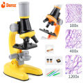 science educate 100X 400X 1200X zoom biological microscope toys for kid stem education toys science learning set. 