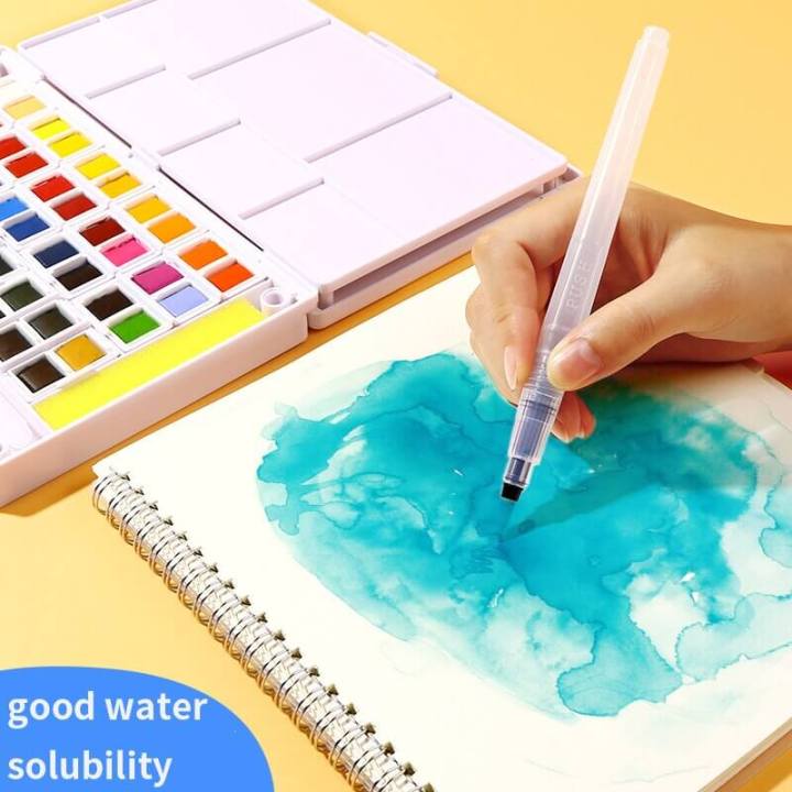 Vorix Keep Smiling Transparent Solid Watercolor Paint Set In 12, 24, 36 ...