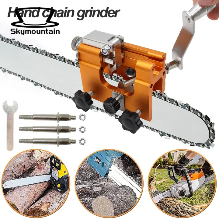 Hand Chain Grinder Compact Hand Crank Chainsaw Sharpener Portable ...