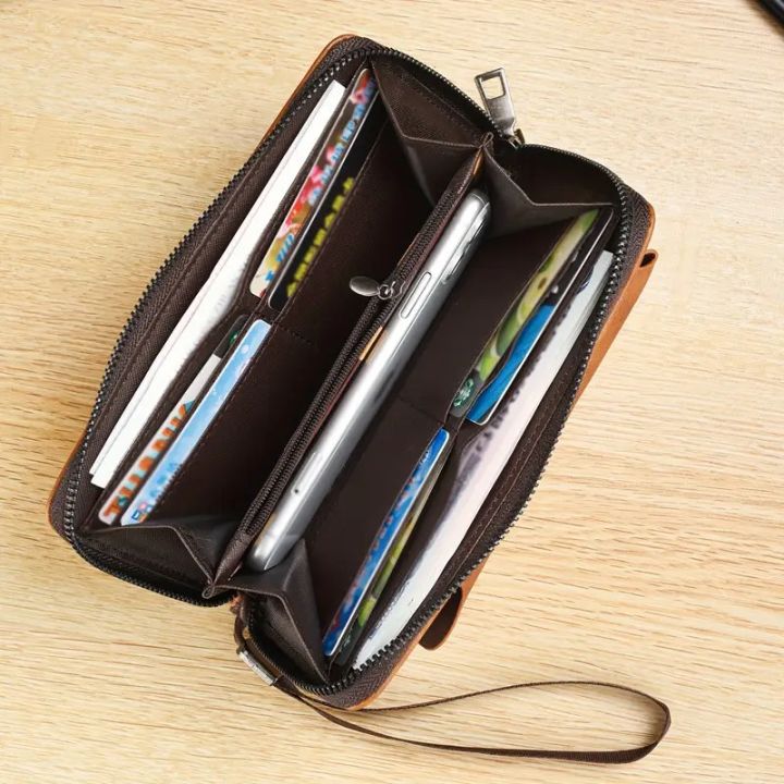 Men'S%20Wallet%20Long%20Fashion%20Soft%20PUPU%20Faux%20Leather%20Wallet%20Zipper%20Multi-Card%20Holder%20Youth%20Money%20Clip%20Phone%20Bag%20Large%20Capacity%20-%20Image%205