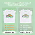 Vorix 1roll Matte/Glossy Heat Sublimation Transfer Vinyl HTV Transparent Hot Press Film 12|x5ft (30cmx150cm),Suitable For light Shirts. 