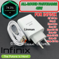 Linman Infinix Original 45w Watt Charger Power Adapter infinix 70w 45w Charger Box Pulled Original 45 Watt AdaptProfesional or 100CM USB Type C Cable For Infinix Zero 20 Note 30 40 12 11 10 Pro Hot 40 Hot 40 Pro 30 30i Zero 30 20. 