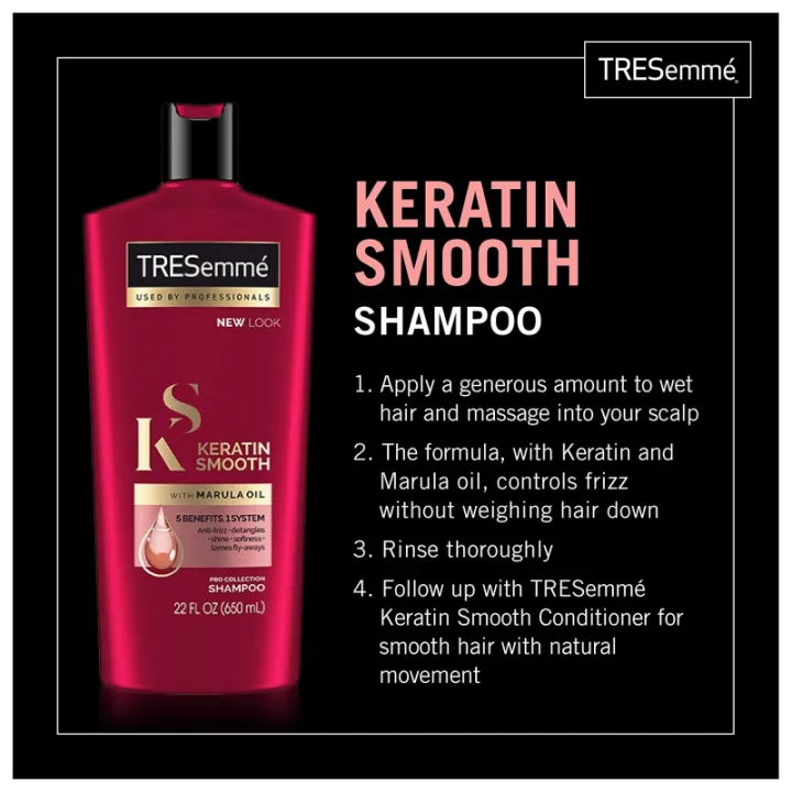 TRESemme%20%C2%AE%20KERATIN%20Smooth%20Shampoo%20(UK)%20&%20Conditioner%20(UAE)%20700ML%20+700ML%20with%20Marula%20Oil%20for%20Soft%20and%20Shiny%20Hair%20(Tks7)%20-%20Image%207