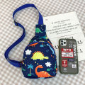 Unicorn Dinosaur Pattern Chest Baby Bags Sling Bag For Boy Girl Preschool Travel Baby Bags. 