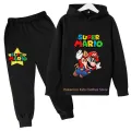 New Game Super Mario Bros Set Kids Sweatshirt Children Jacket Boy Girl Clothes Spring Autumn Hoodie 3-12 Years Old Sweater Sales. 