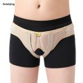Sutuiying Hernia Belt Truss for Inguinal or Sports Hernia Support Brace Pain Relief Recovery Strap with 2 Removable Compression PadsHats Caps. 